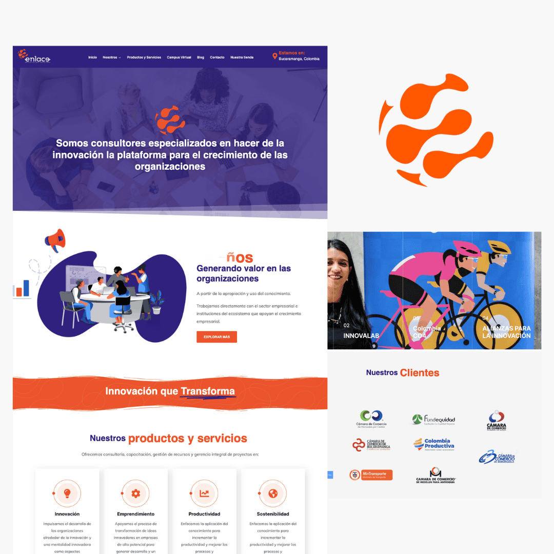 Página web sobre consultoría e innovación empresarial