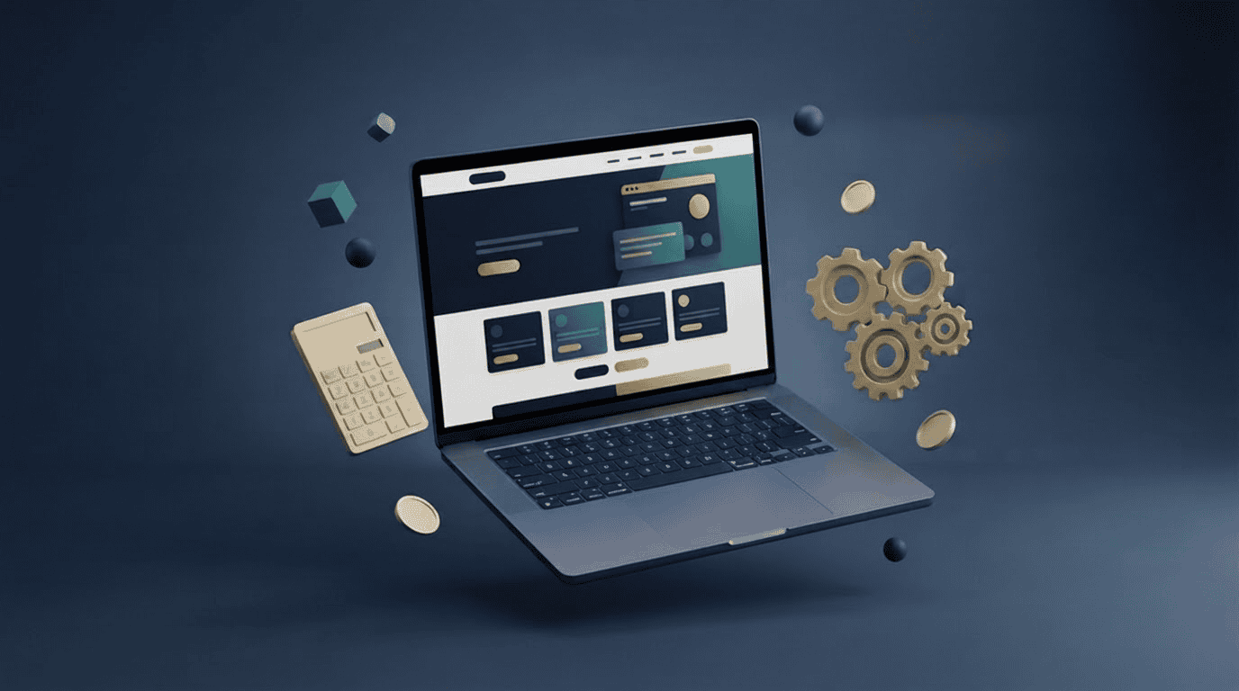Ilustracion 3D sobre que es un CMS y sus funcionalidades para gestionar contenido web