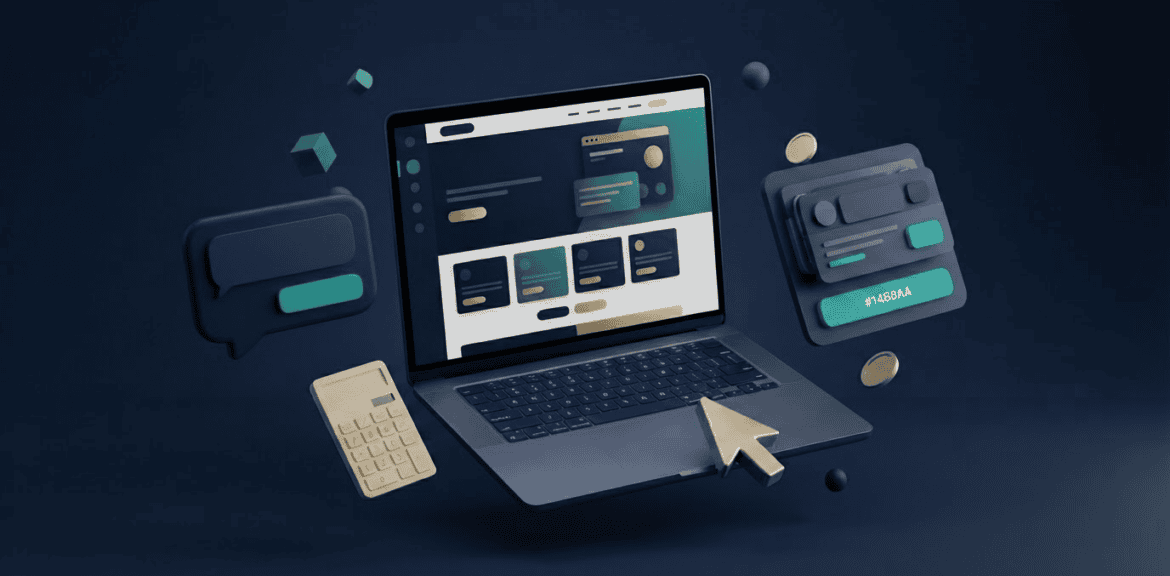 Botones interactivos en mensajes de WhatsApp, render 3D corporativo