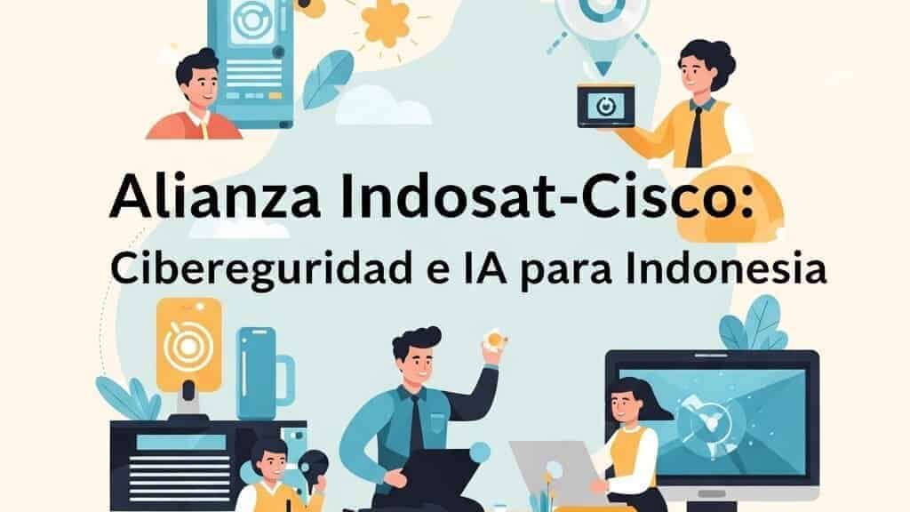 Alianza Indosat-Cisco en ciberseguridad e IA para Indonesia.