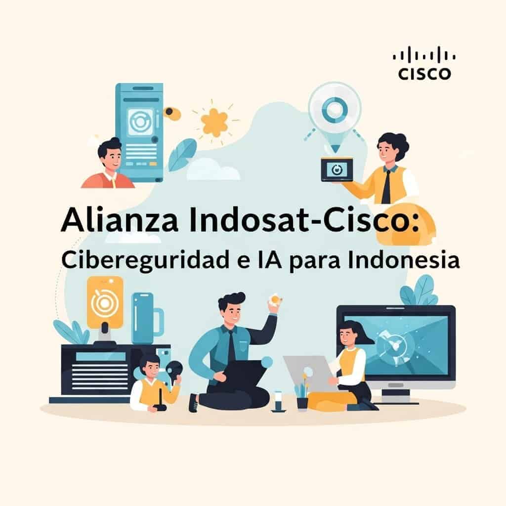Alianza Indosat-Cisco en ciberseguridad e IA para Indonesia.