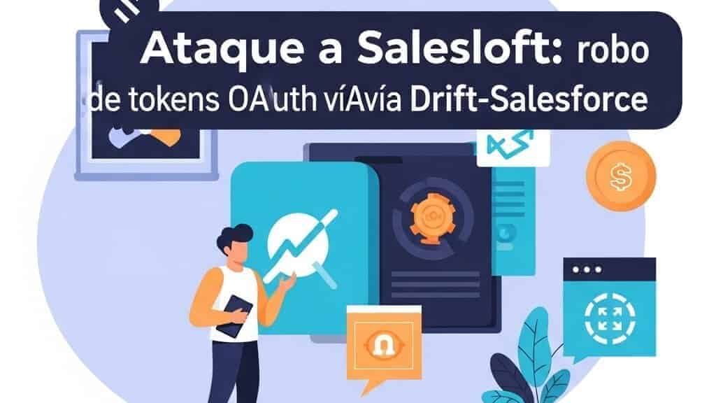 Infografía sobre ataque de tokens OAuth a Salesloft