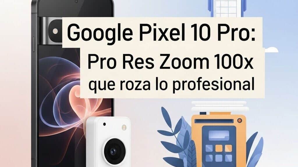 Google Pixel 10 Pro con zoom 100x profesional