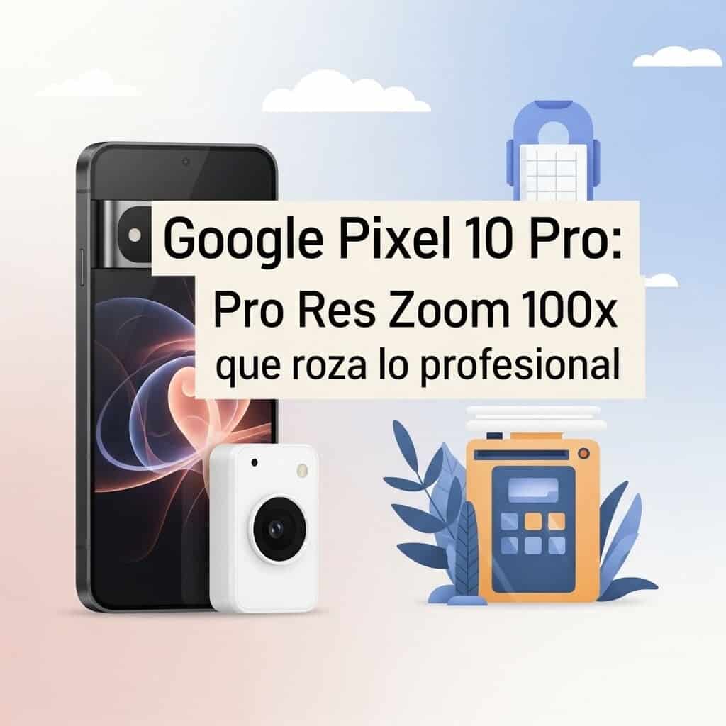 Google Pixel 10 Pro con zoom 100x profesional
