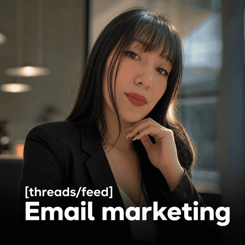 Mujer enfocada en estrategia de email marketing.
