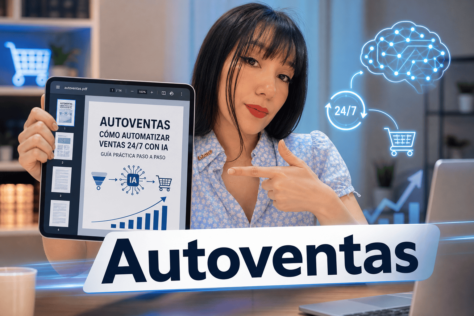 Automatiza ventas 24/7 usando inteligencia artificial.