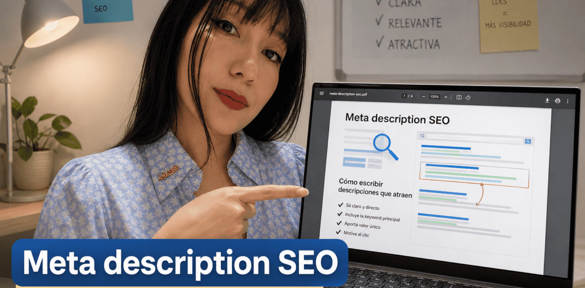 Consejos para escribir meta descripciones SEO efectivas.
