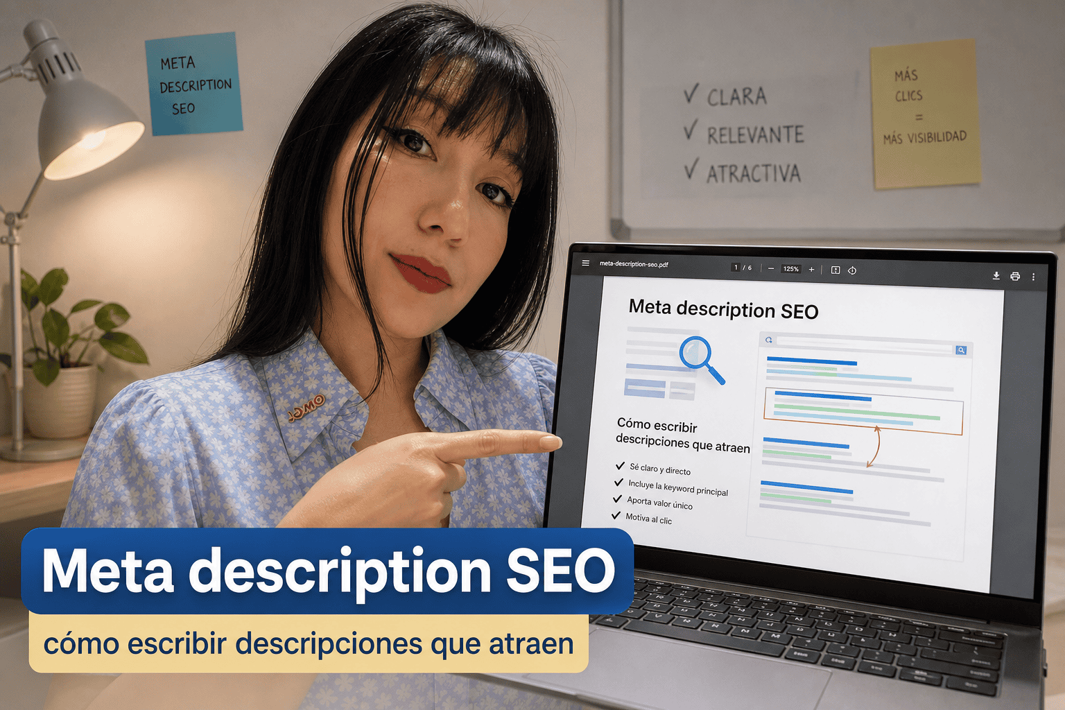 Consejos para escribir meta descripciones SEO efectivas.