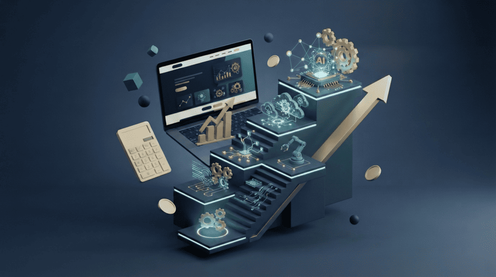 Niveles de madurez de la automatización empresarial con inteligencia artificial