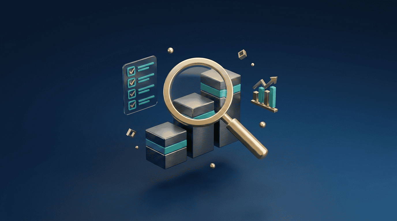 Lupa examinando tres opciones al elegir una agencia de marketing digital