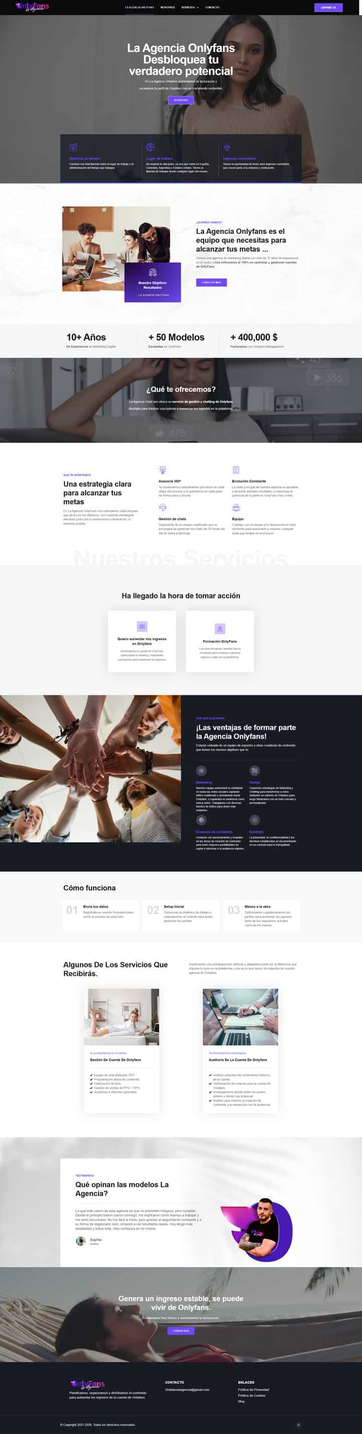Captura de La Agencia Onlyfans